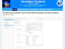 Tablet Screenshot of hexadigm.com